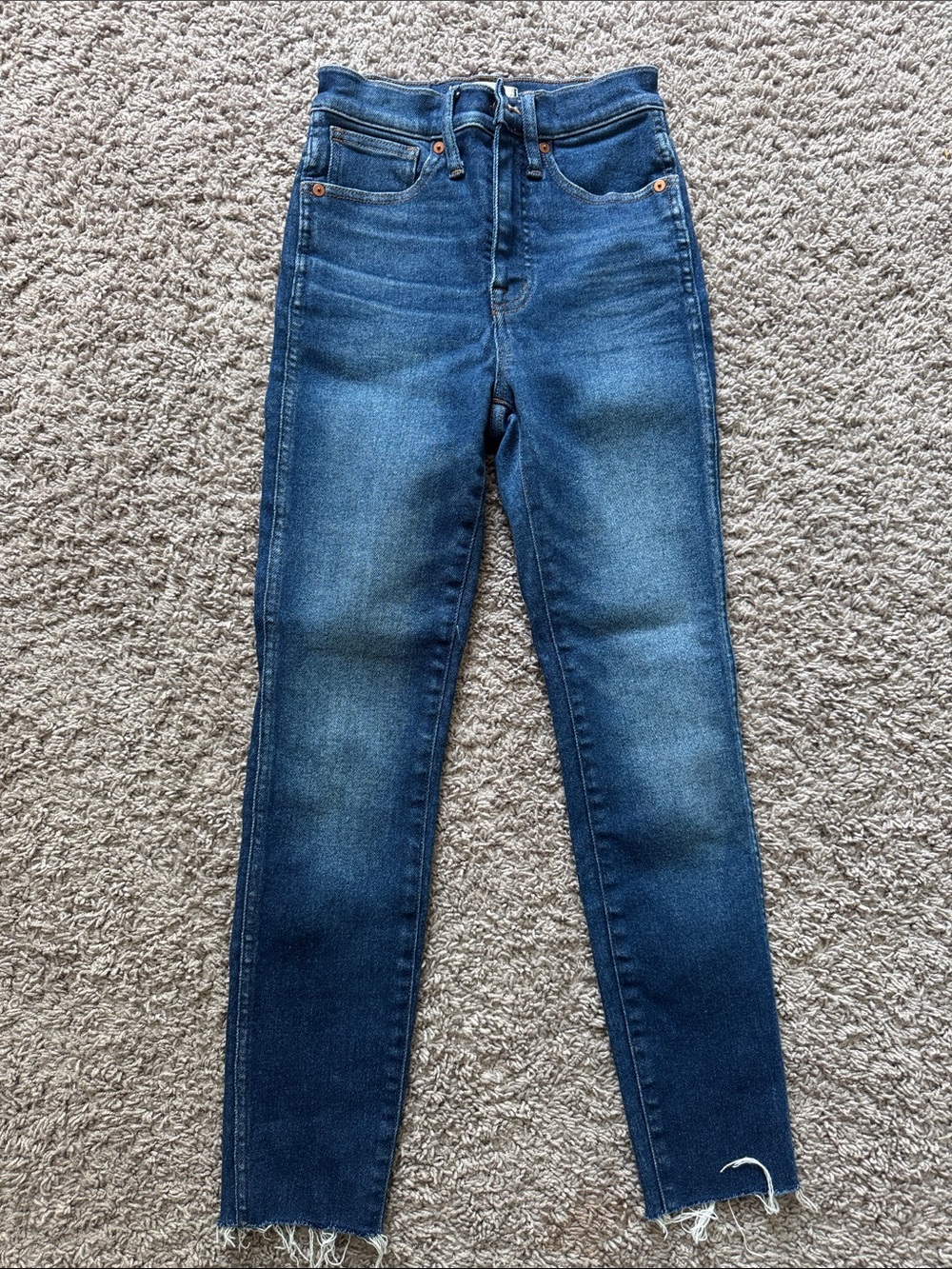 Madewell Winston frayed hem 10 inch high rise